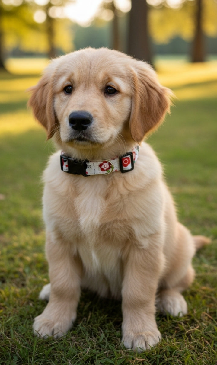 Ladybug Garden Pet Collar
