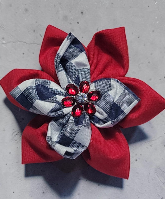 Patriotic Double Layer Collar Flower