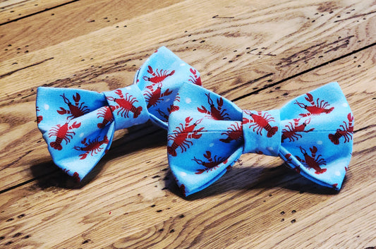 Lobster Print Bow Tie