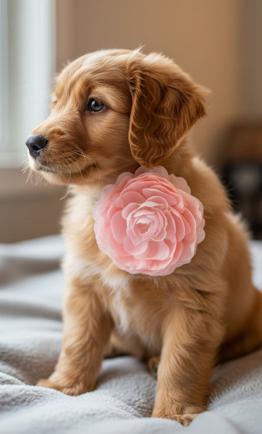 Pale Pink Rosette Frilly